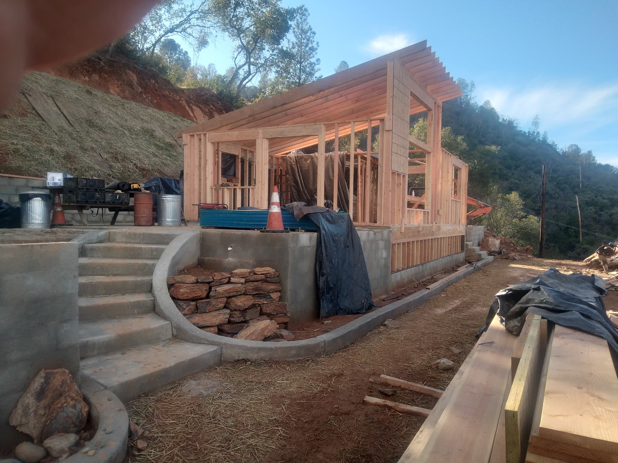 Residential deck and patio build in Mariposa